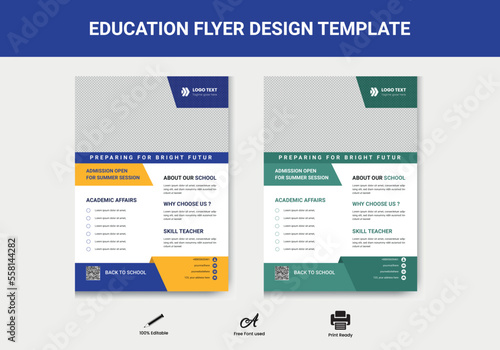 Education Flyer Design Template