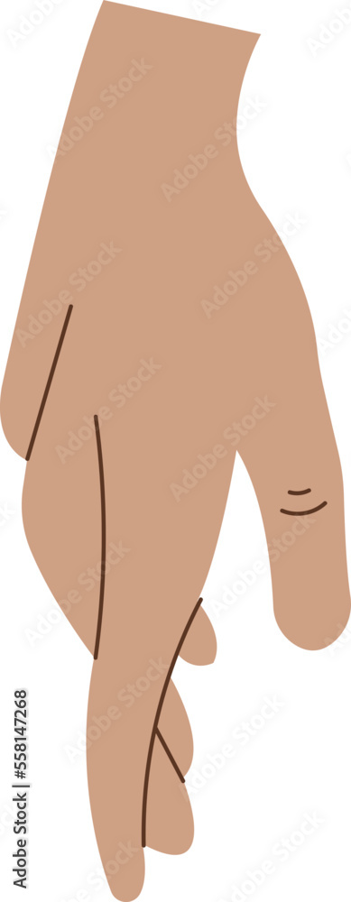 Showing hand and fingers flat icon Showing hand and fingers flat icon