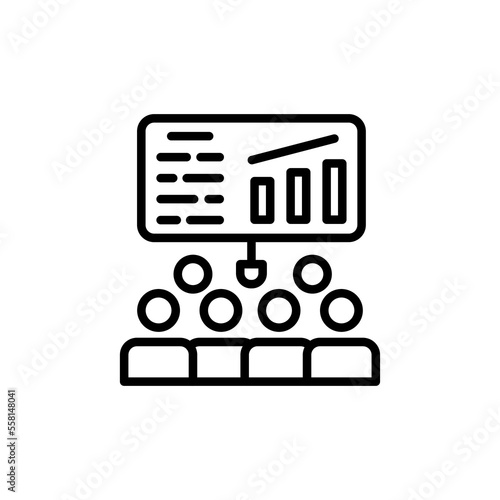 Business Presentation icon in vector. Logotype