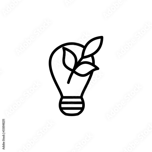 Green Energy icon in vector. Logotype