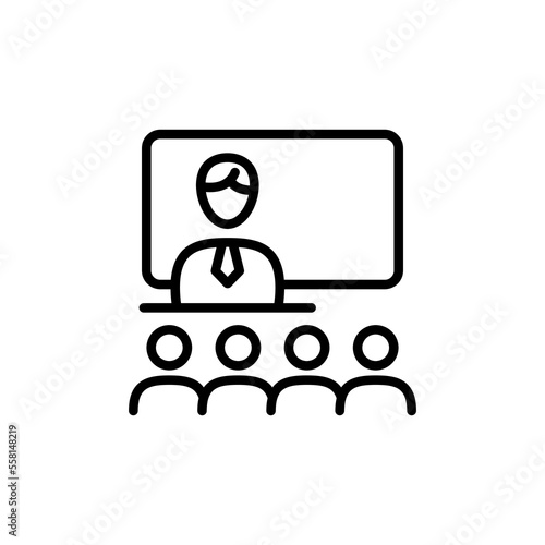 Lecture icon in vector. Logotype