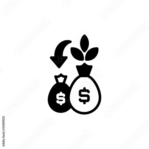 Return On Investment icon in vector. Logotype