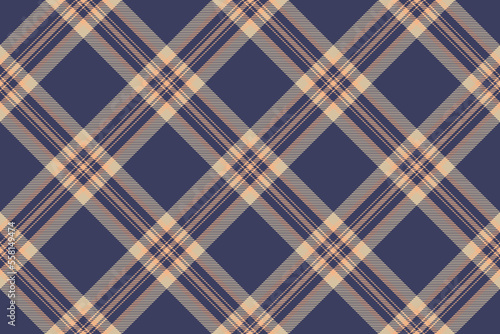 Tartan plaid background, diagonal check seamless pattern. Vector fabric texture for textile print, wrapping paper, gift card, wallpaper.