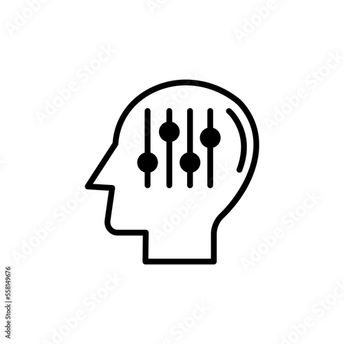 SEO Mind icon in vector. Logotype