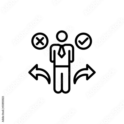 Business Choice icon in vector. Logotype