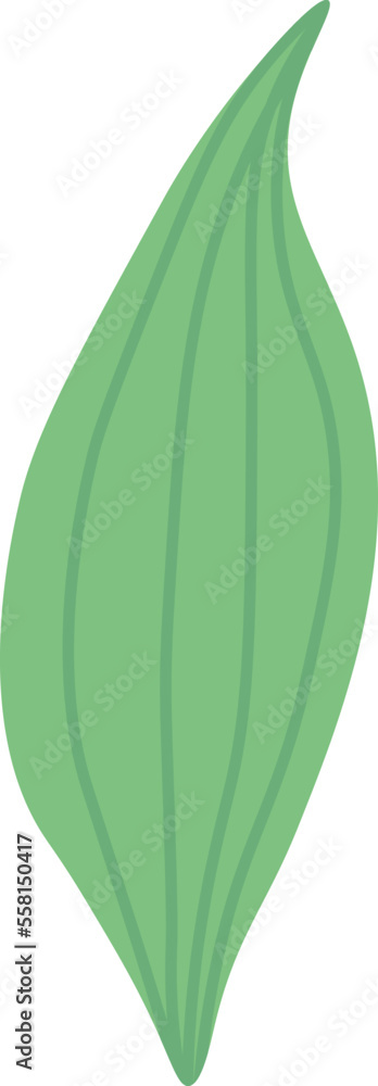 Leaf of spring flower flat icon Leaf of spring flower flat icon