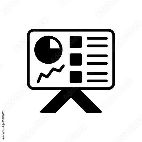 Presentation icon in vector. Logotype