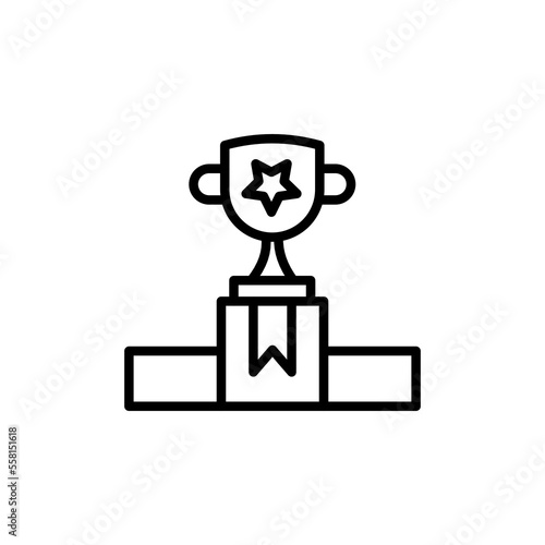 Victory icon in vector. Logotype