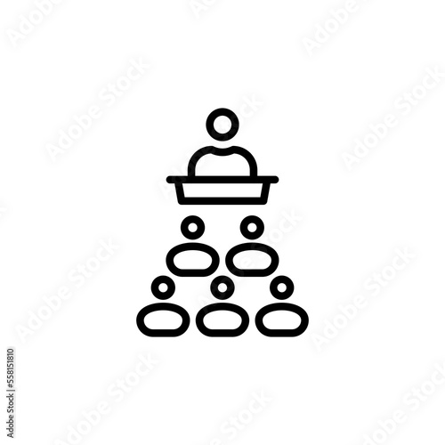 Conference icon in vector. Logotype