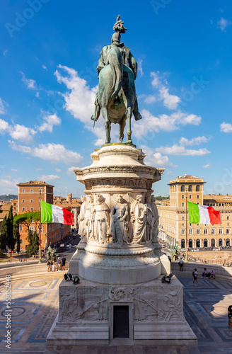 Vittorio Emmanuel II monument on Venice square in Rome, Italy