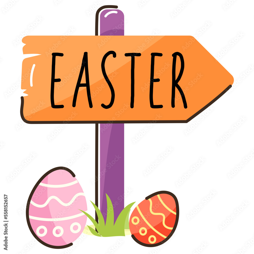 Take a look at flat design of easter greeting card 
