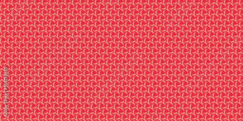 The texture of the fabric. Seamless pattern with decorative ornament on a red background. Vector image