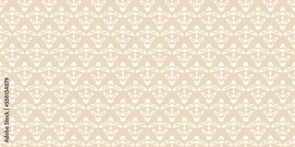 Seamless pattern with floral elements. Beige shades. Vector graphic