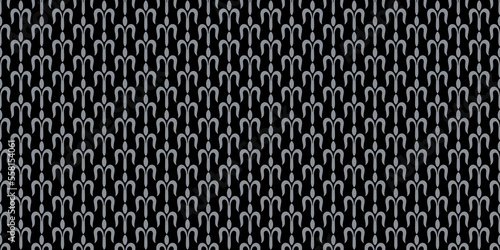 Seamless pattern imitation of metal steel. Stylish texture, black and white shades. Vector illustration