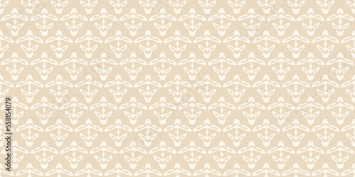 Seamless pattern with floral elements. Beige shades. Vector graphic