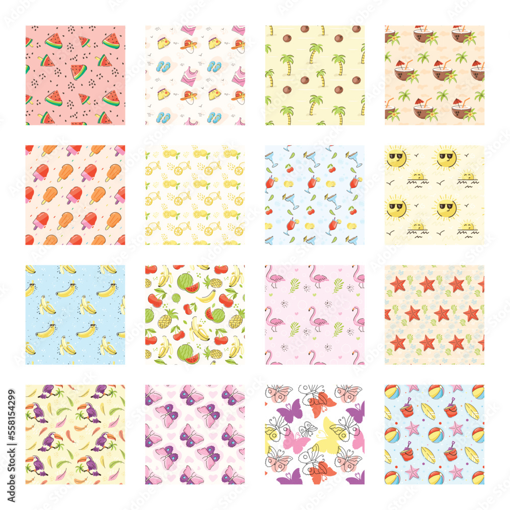 Collection of Summer Fun Patterns 

