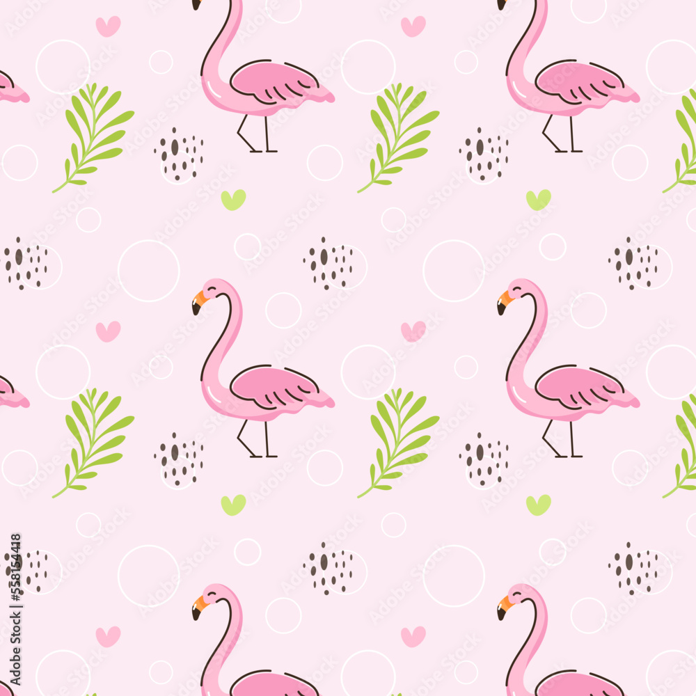 Obraz premium Ready to use design of flamingo pattern 
