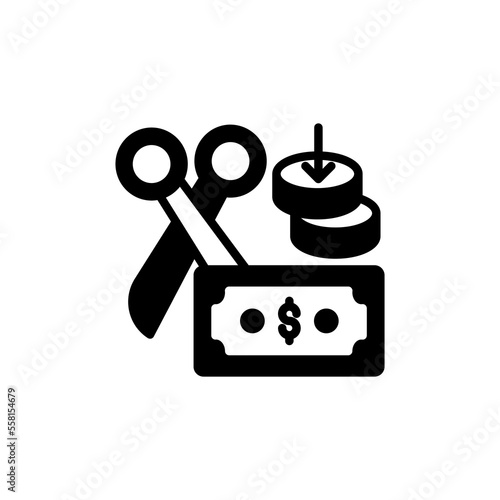 Bankruptcy icon in vector. Logotype