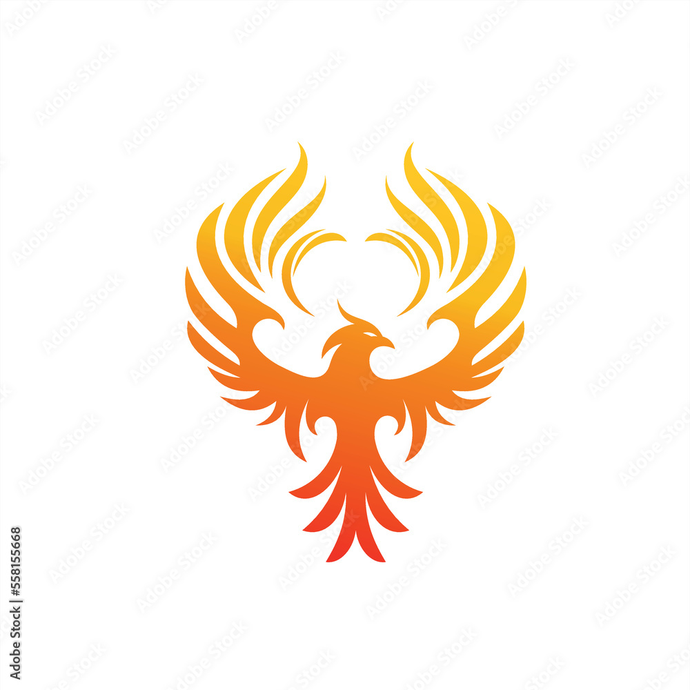 Charming Illustration phoenix, bird illustrations for icons or logos Charming Illustration phoenix, bird illustrations for icons or logos
