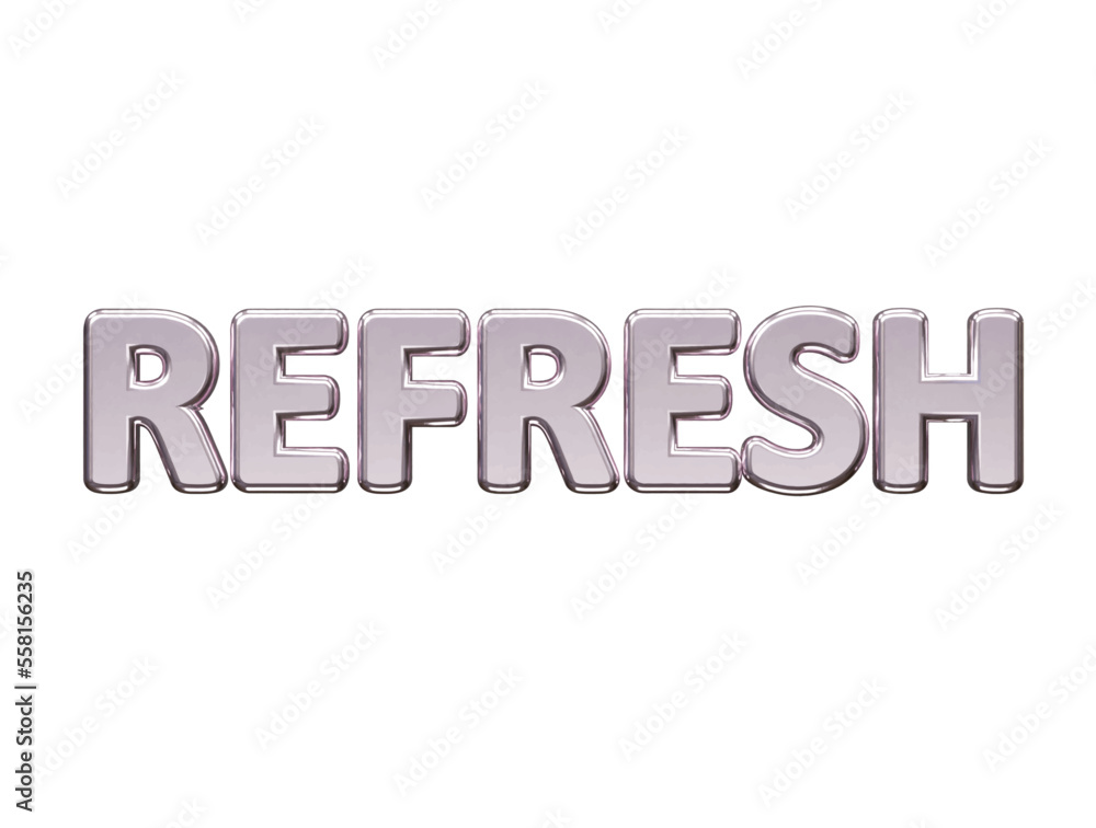 Refresh text effect vector illustration Refresh text effect vector illustration