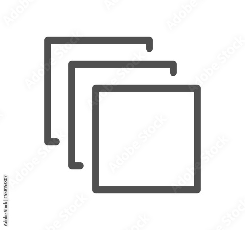 Fabric properties related icon outline and linear vector.