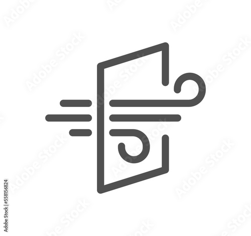 Fabric properties related icon outline and linear vector.