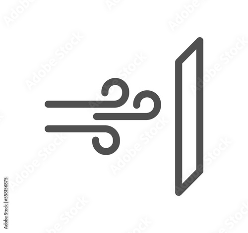 Fabric properties related icon outline and linear vector.