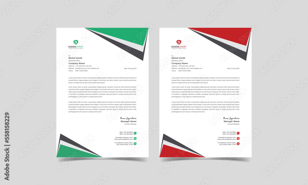 letterhead design tamplate letterhead design tamplate