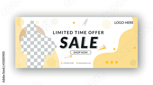 Fashion sale social media banner or social media template