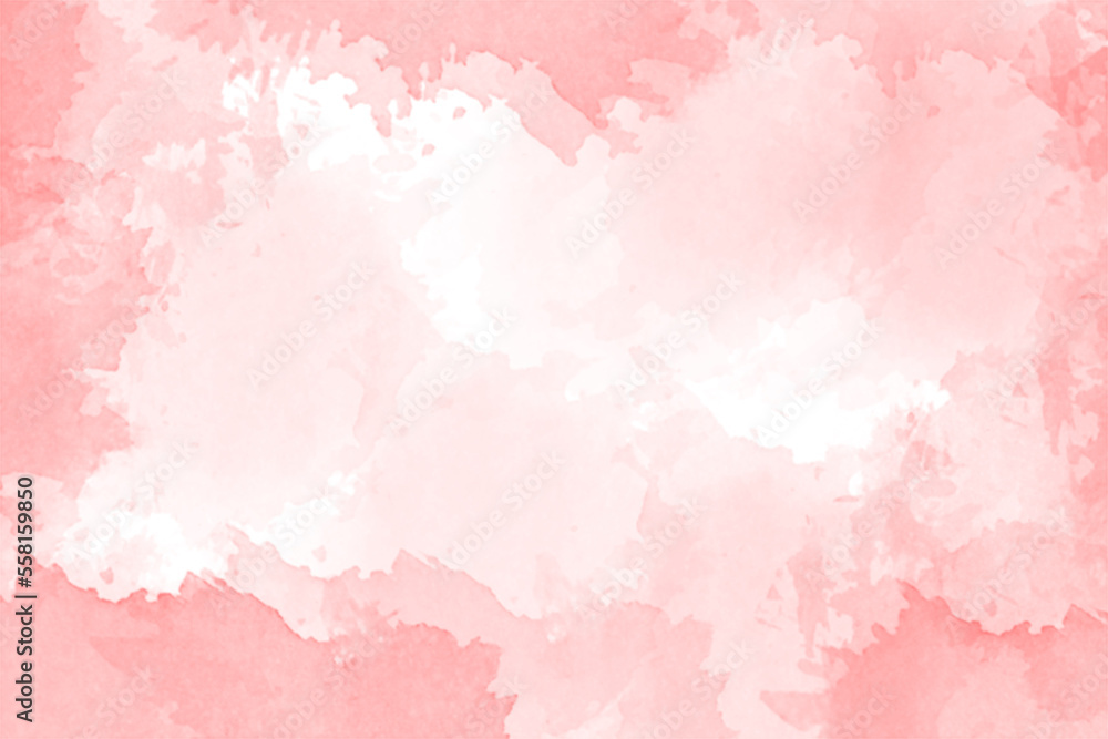 Pink watercolor abstract background