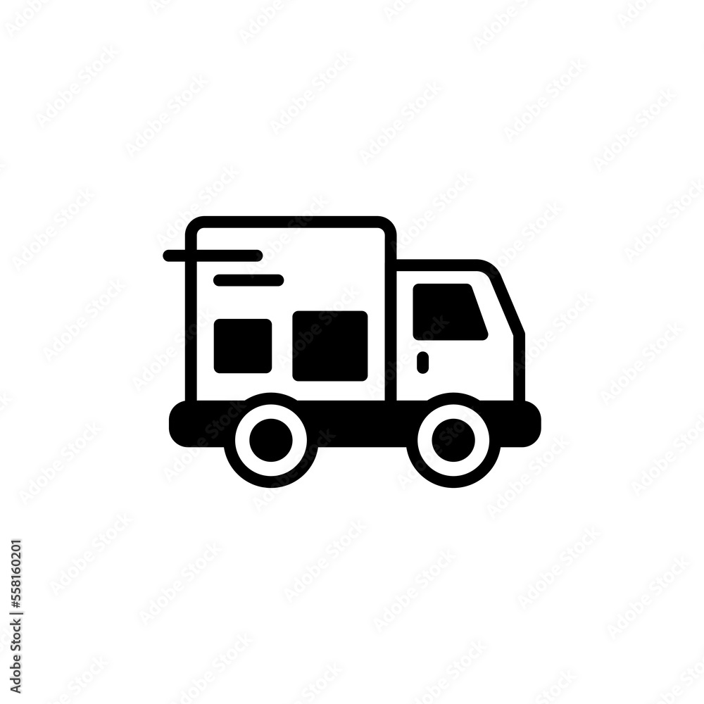 Courier icon in vector. Logotype
