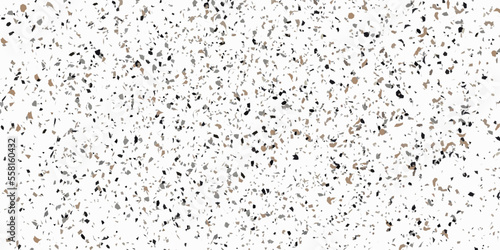 Terrazzo pattern floor tile. Grunge style texture effect. Stock royalty free vector illustration