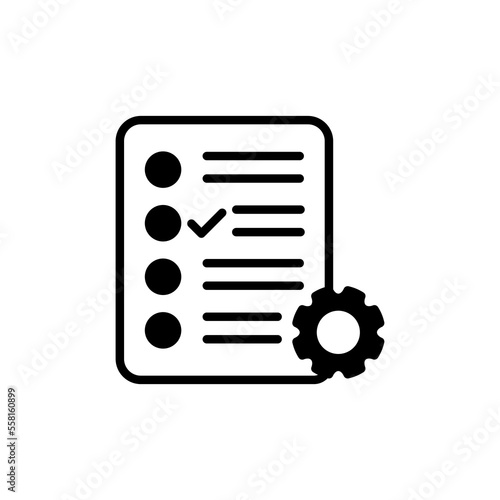 Options icon in vector. Logotype