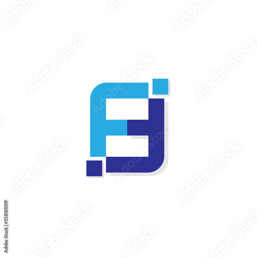 Vector Letter F Logo Design Template, Abstract letter F logo icon for corporate identity design. Water drop sign.