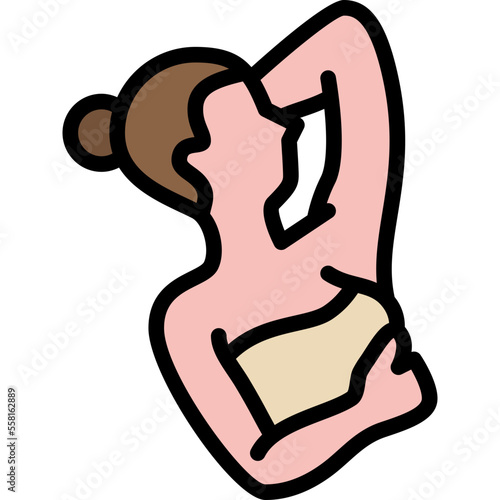 armpit line filled icon