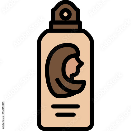hairspray line filled icon