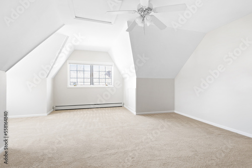 Obraz na płótnie Clean and Bright Finished Attic Space