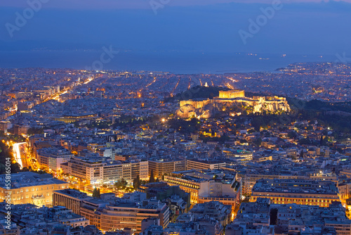 Cityscape of Athens with the Parthenon, Greece