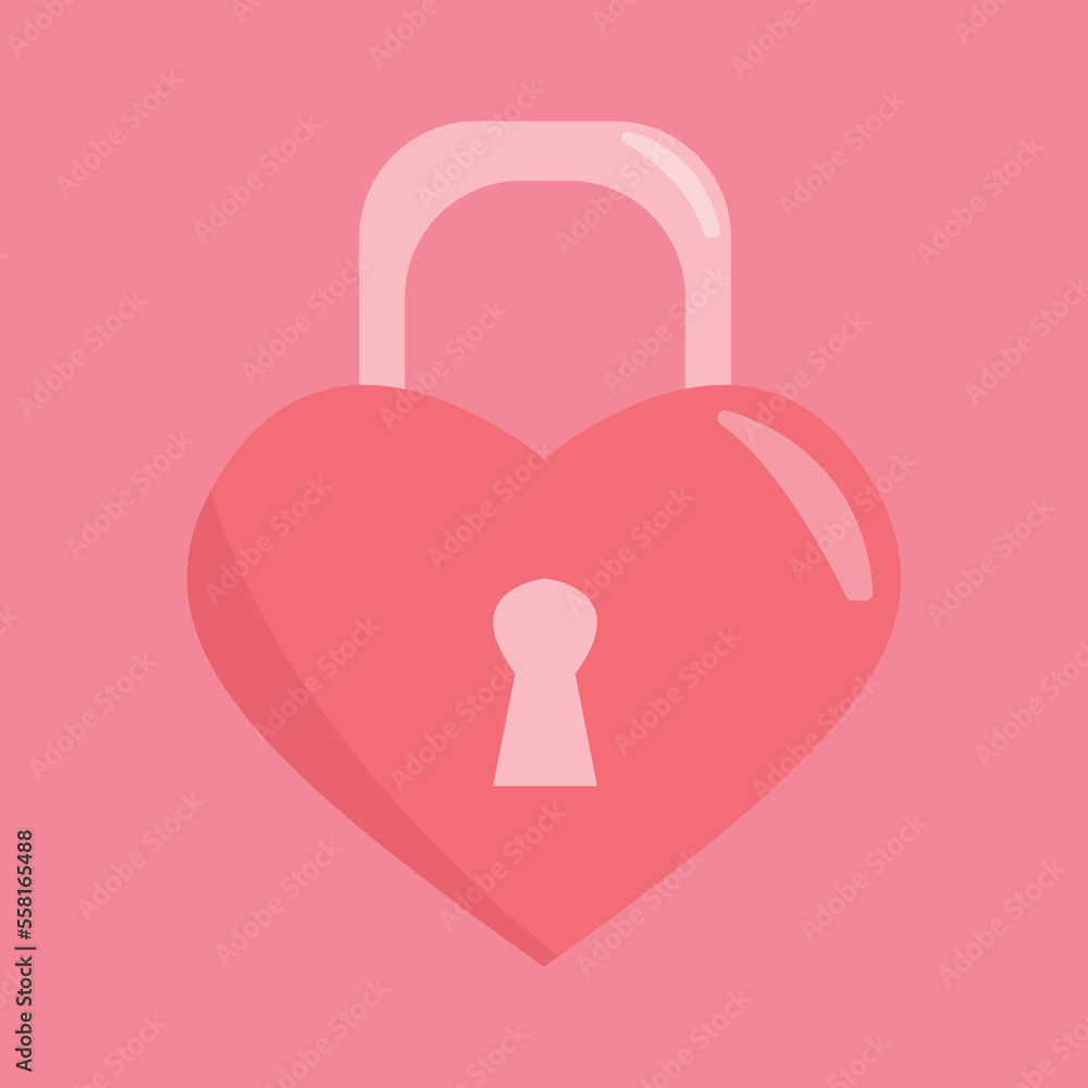 Simple 3D Padlocks Love Valentine's Day Simple 3D Padlocks Love Valentine's Day