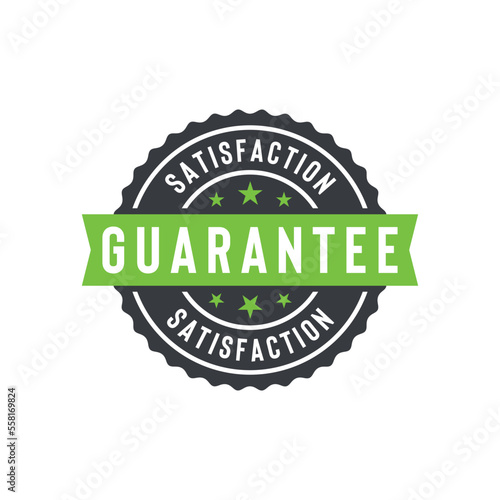 Guarantee Seal Emblem Ribbon Vector Template