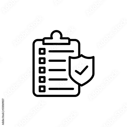 Insurance Policy icon in vector. Logotype
