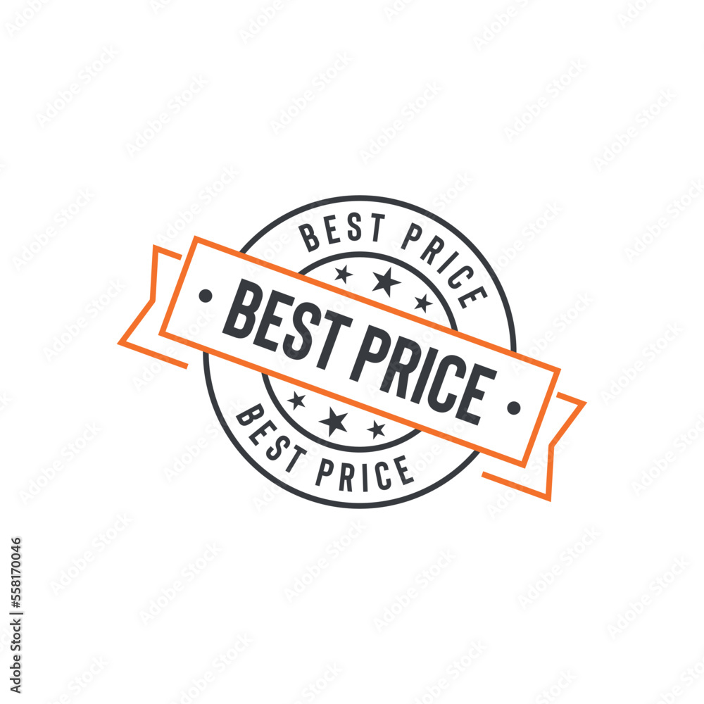 Best Price Seal Emblem Ribbon Vector Template Best Price Seal Emblem Ribbon Vector Template