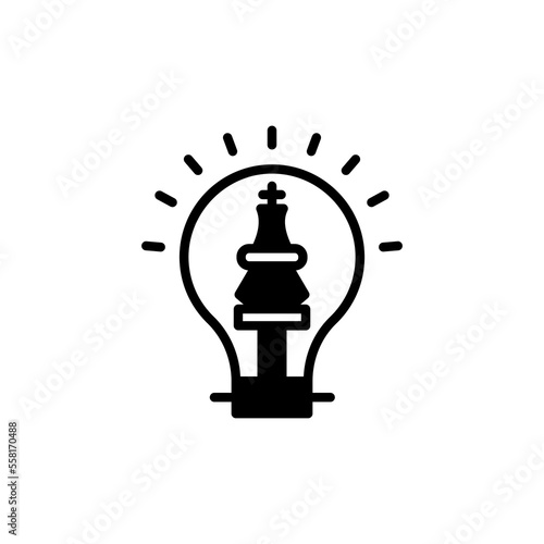 Strategic Thinking icon in vector. Logotype