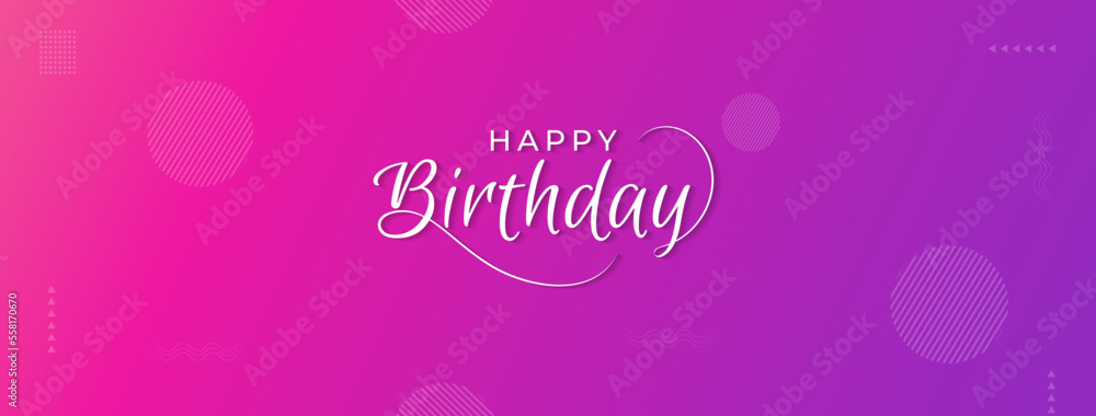 Happy birthday typography for greeting card design Stock Vector | Adobe ...