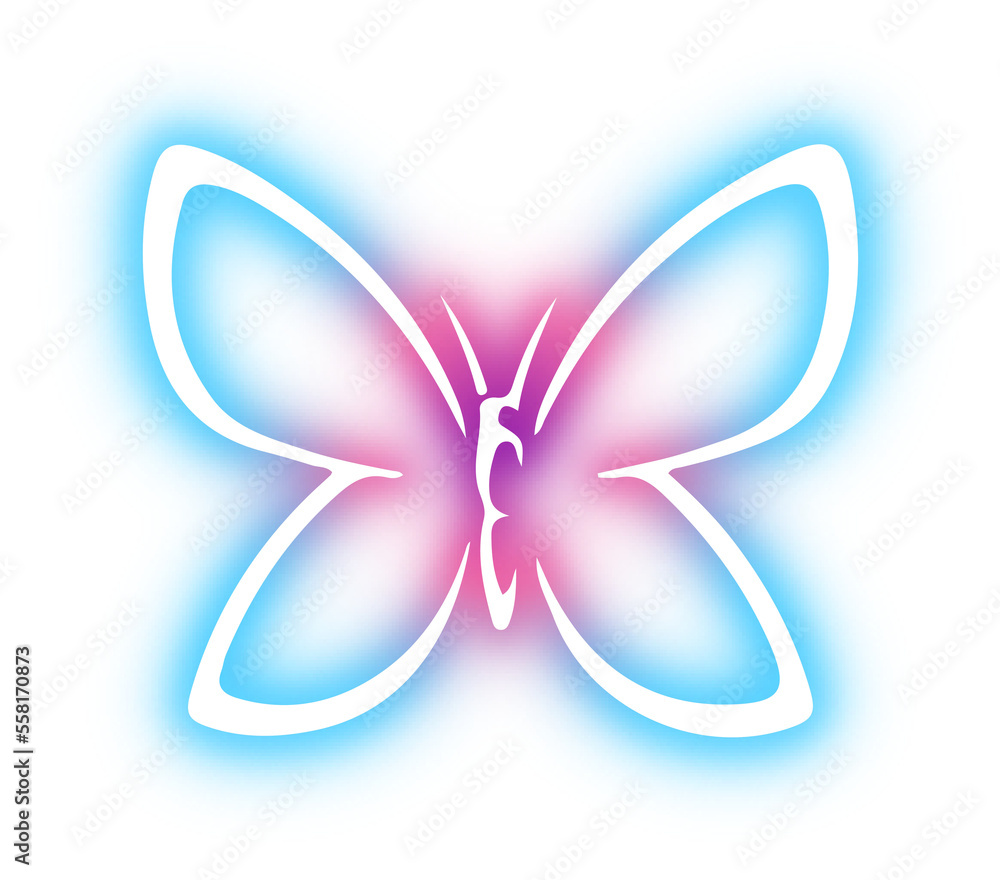 Collection of butterfly neon Collection of butterfly neon