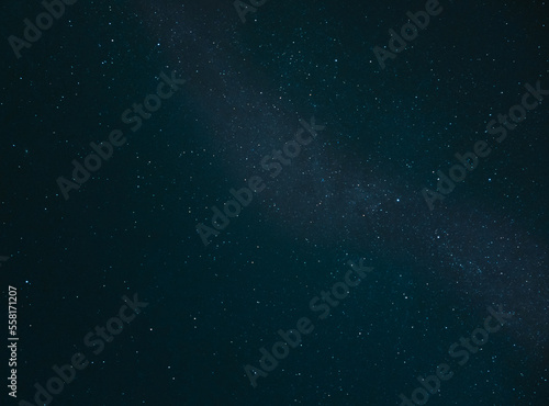 Dark ocean blue astronomy with white stars © Luk