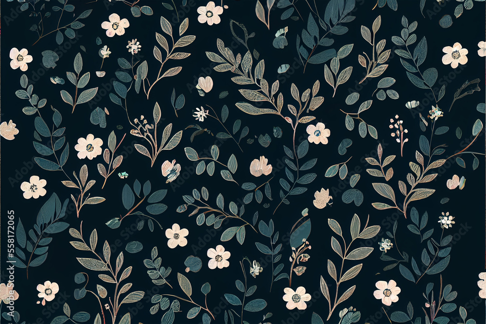 Floral Pattern abstract minimalist Floral Pattern abstract minimalist