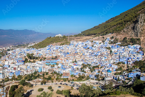 Chefchaouen, a picturesque town in Morocco called the Blue City © marcociannarel