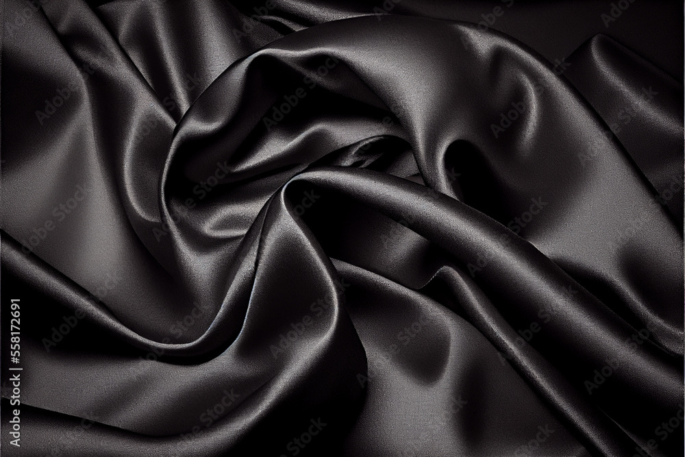 black satin background. generative ai