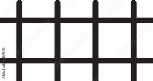 fence with bars